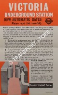 Victoria Underground Station - New Automatic Gates [1969] by London Transport